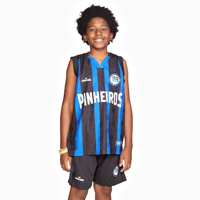 Camiseta Regata Infantil Spalding Pinheiros Fan Game ECP Home 24/25 - Foto 1