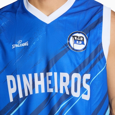 Camiseta Regata Masculina Spalding Pinheiros Fan Warm Up ECP 24/25 - Foto 3