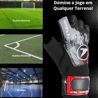 Luva de Goleiro Infantil Futsal Poker Infinity Training - Foto 5