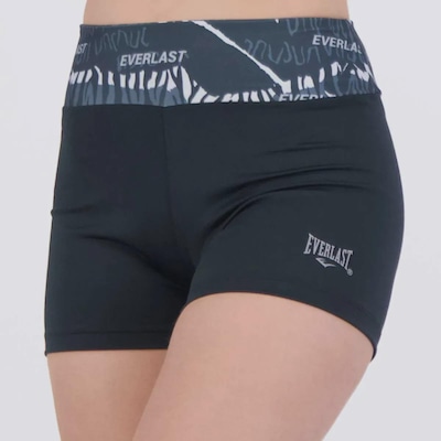 Conjunto Shorts e Top Everlast Basic IV Feminino Preto e Coral - Foto 5