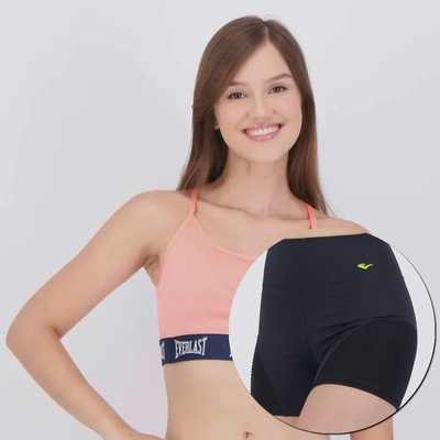Conjunto Shorts + Top Everlast Basic II Feminino - Foto 1