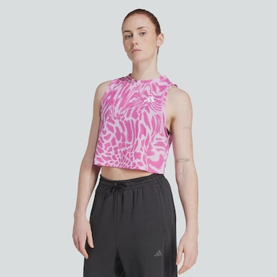 Cropped adidas AOP Essentials Feminino - Foto 1