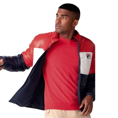 Jaqueta Masculina Fila sem Capuz Padded Double - Foto 4