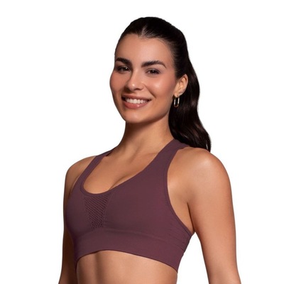 Top Nadador Selene Sem Costura Feminino - Foto 1