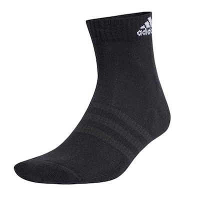 Meia Cano Médio adidas Ankle Cushioned - 3 Pares - Unissex - Foto 2