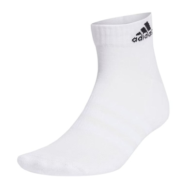 Meia Cano Médio adidas Ankle Cushioned - 3 Pares - Unissex - Foto 2