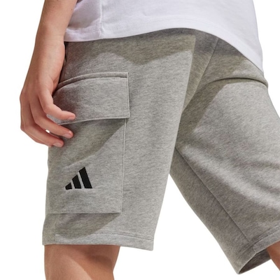 Shorts de Moletom adidas Cargo Essentials Infantil - Foto 2