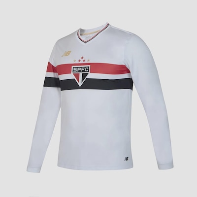 Camisa Manga Longa do São Paulo I 25/26 New Balance Masculina - Foto 5