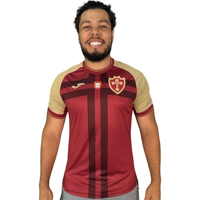 Camisa Portuguesa III Joma Jogador 2025 Vermelho Escuro - Foto 1