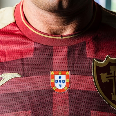 Camisa Portuguesa III Joma Jogador 2025 Vermelho Escuro - Foto 4