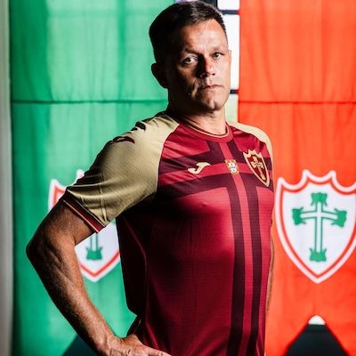 Camisa Portuguesa III Joma Jogador 2025 Vermelho Escuro - Foto 5