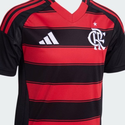 Camisa Flamengo I adidas 25/26 Listrada Infantil - Foto 5