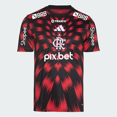 Camisa do Flamengo Pré Jogo adidas 25/26 Masculina - Foto 1