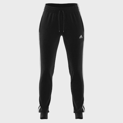 Calça de Moletinho Feminina Adidas Essentials 3-Stripes - Foto 1