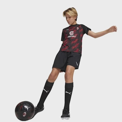 Camisa Ac Milan Pré Jogo Infantil Puma - Foto 3