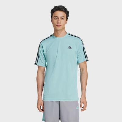 Camiseta Masculina Adidas Essentials 3 Listras - Foto 1