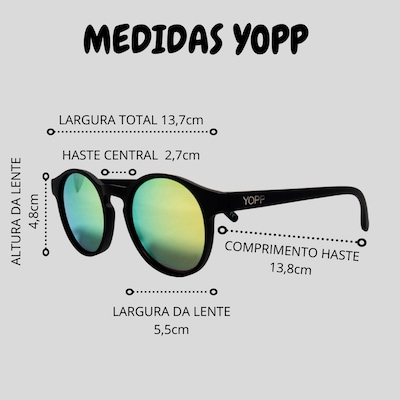 Óculos de Sol Unissex Yopp Polarizado Uv400 da Gatinha - Foto 5