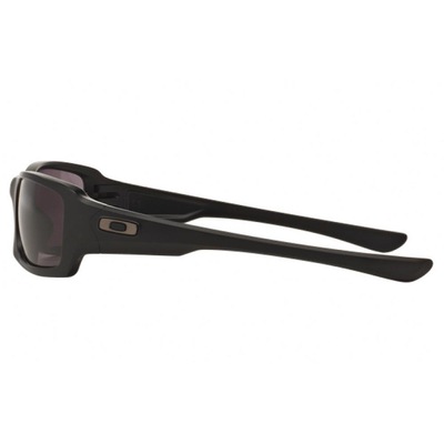 Óculos de Sol Unissex Oakley Fives Squared Matte Black Warn Grey - Foto 2