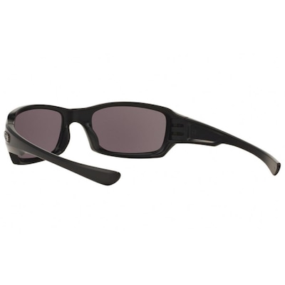 Óculos de Sol Unissex Oakley Fives Squared Matte Black Warn Grey - Foto 4