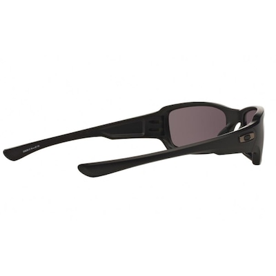 Óculos de Sol Unissex Oakley Fives Squared Matte Black Warn Grey - Foto 5