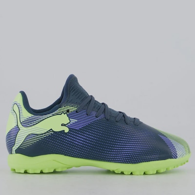 Chuteira de Society Infantil Puma Future 7 Play - Foto 1