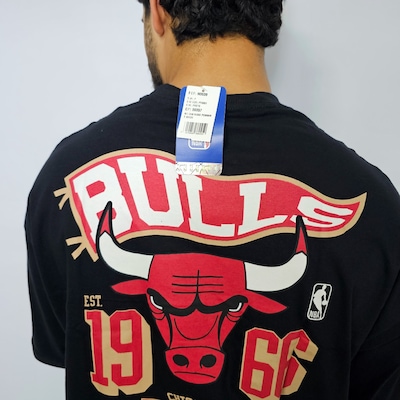 Camiseta NBA Oversized Chicago Bulls Pennant Masculino - Foto 5