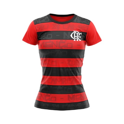 Camisas Flamengo Baby Look Braziline Shout + Lumina Feminino - Foto 2