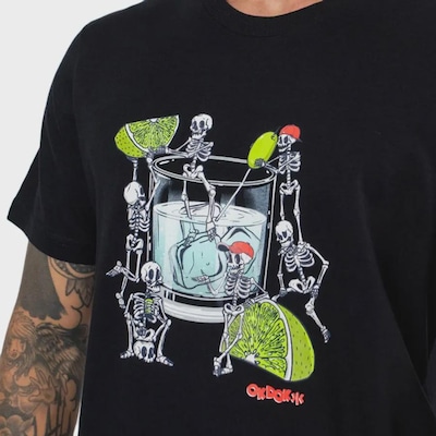 Camiseta Masculina Okdok Artistic Classic Skull - Foto 3
