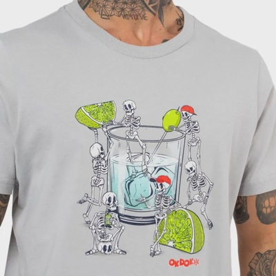 Camiseta Masculina Okdok Artistic Classic Skull - Foto 3