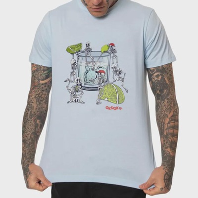 Camiseta Masculina Okdok Artistic Classic Skull - Foto 1