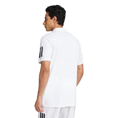 Camisa Polo adidas Club 3 Listras Masculina - Foto 2