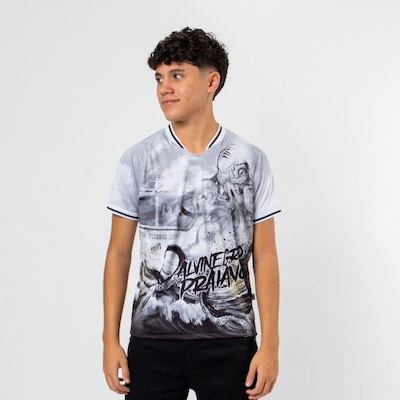 Camiseta Infantil Santos Oficial Alvinegro Praiano - Foto 4