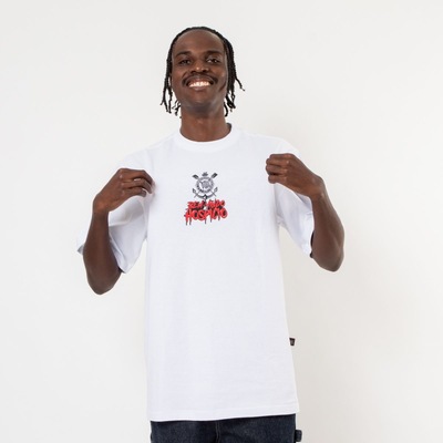 Camiseta do Corinthians Oversized Oficial Bem Vindo Ao Hospício Surf Center Masculina - Foto 3