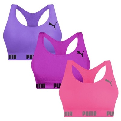 Top Puma Nadador sem Costura - 3 Unidades - Feminino - Foto 1