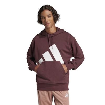Blusão de Moletom Masculino adidas com Capuz Essentials Big Logo - Foto 1