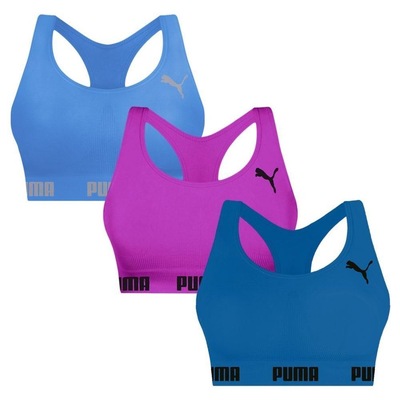 Top Puma Nadador sem Costura - 3 Unidades - Feminino - Foto 1