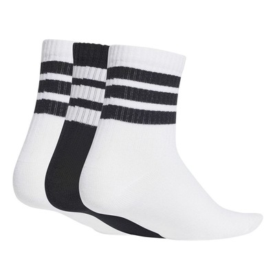 Meia Cano Médio adidas Crew - 3 Pares - Infantil - Foto 2