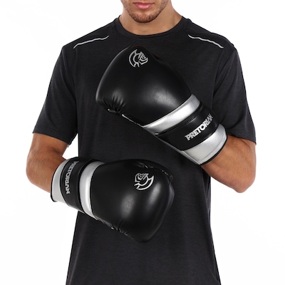 Kit Luva Boxe Muay Thai Elite Pretorian + 2 Par Bandagem + Bucal - Foto 4
