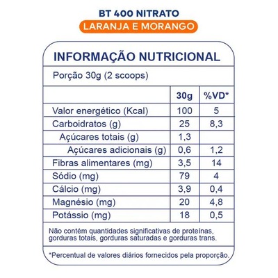 BT 400 Nitrato Pouch sabor Laranja com Morango - 900g - Foto 3