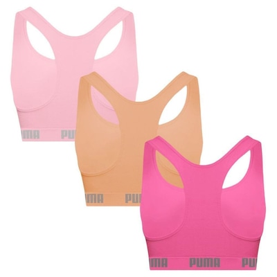 Top Puma Nadador sem Costura - 3 Unidades - Feminino - Foto 2