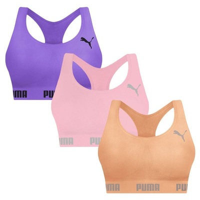 Top Puma Nadador sem Costura - 3 Unidades - Feminino - Foto 1