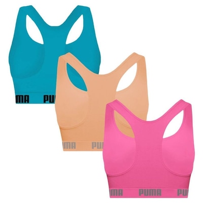 Top Puma Nadador sem Costura - 3 Unidades - Feminino - Foto 2