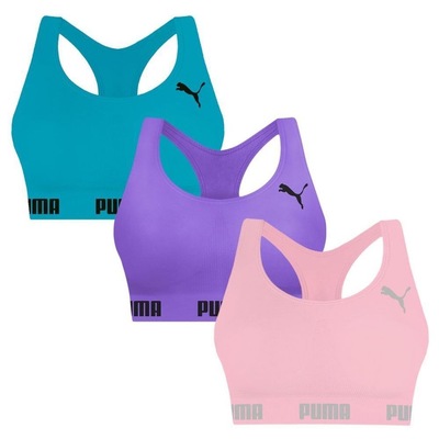 Top Puma Nadador sem Costura - 3 Unidades - Feminino - Foto 1