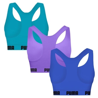 Top Puma Nadador sem Costura - 3 Unidades - Feminino - Foto 2