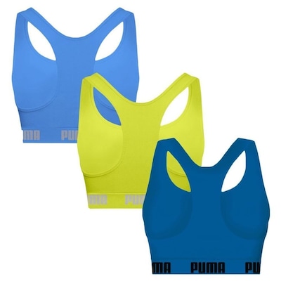 Top Puma Nadador sem Costura - 3 Unidades - Feminino - Foto 2