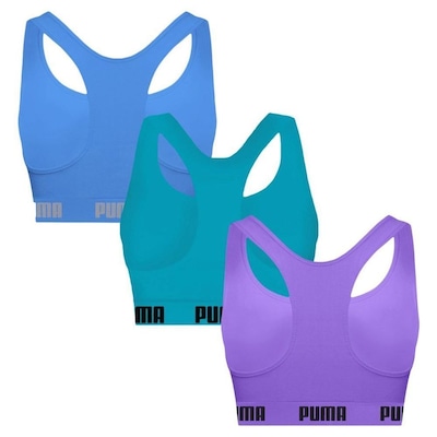 Top Puma Nadador sem Costura - 3 Unidades - Feminino - Foto 2