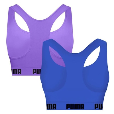 Top Puma Nadador sem Costura - 2 Unidades - Feminino - Foto 2
