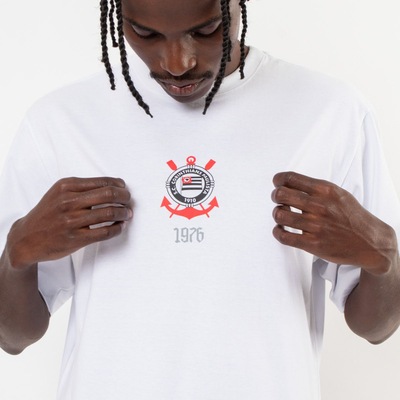 Camiseta do Corinthians Surf Center Oficial 1976 Masculina - Foto 3
