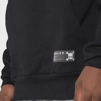 Blusão de Moletom Oakley Heritage Big Skull Blackout Masculino - Foto 4