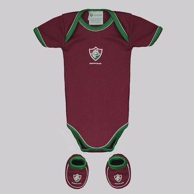 Kit Body do Fluminense + 1 par de Panturas Torcida Baby infantil - Foto 1
